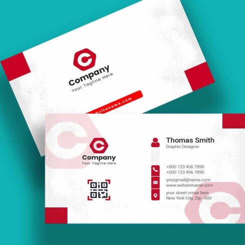 CREATIVE WHITE BUSINESS CARD UNIQUE AND DECENT cover image.