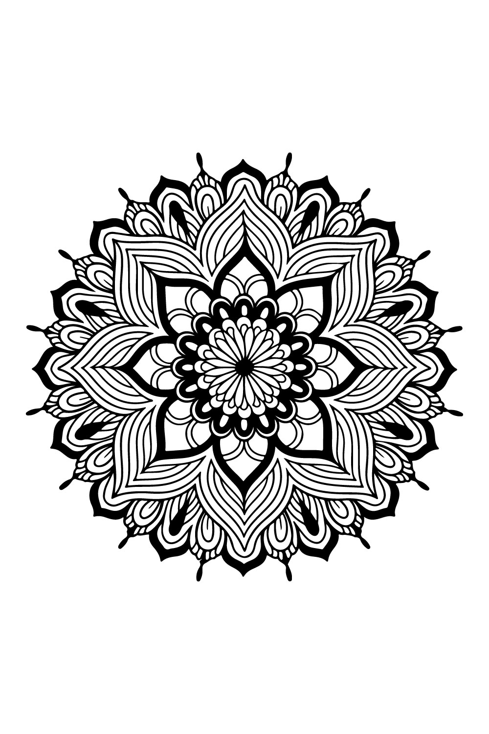 Mandala Design pinterest preview image.