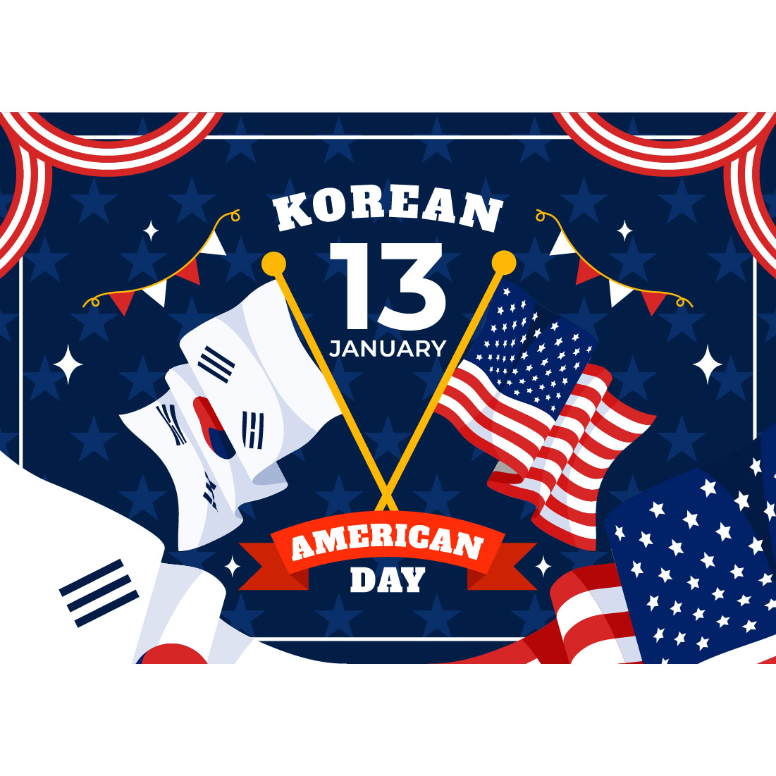 10 Korean American Day Illustration cover image.