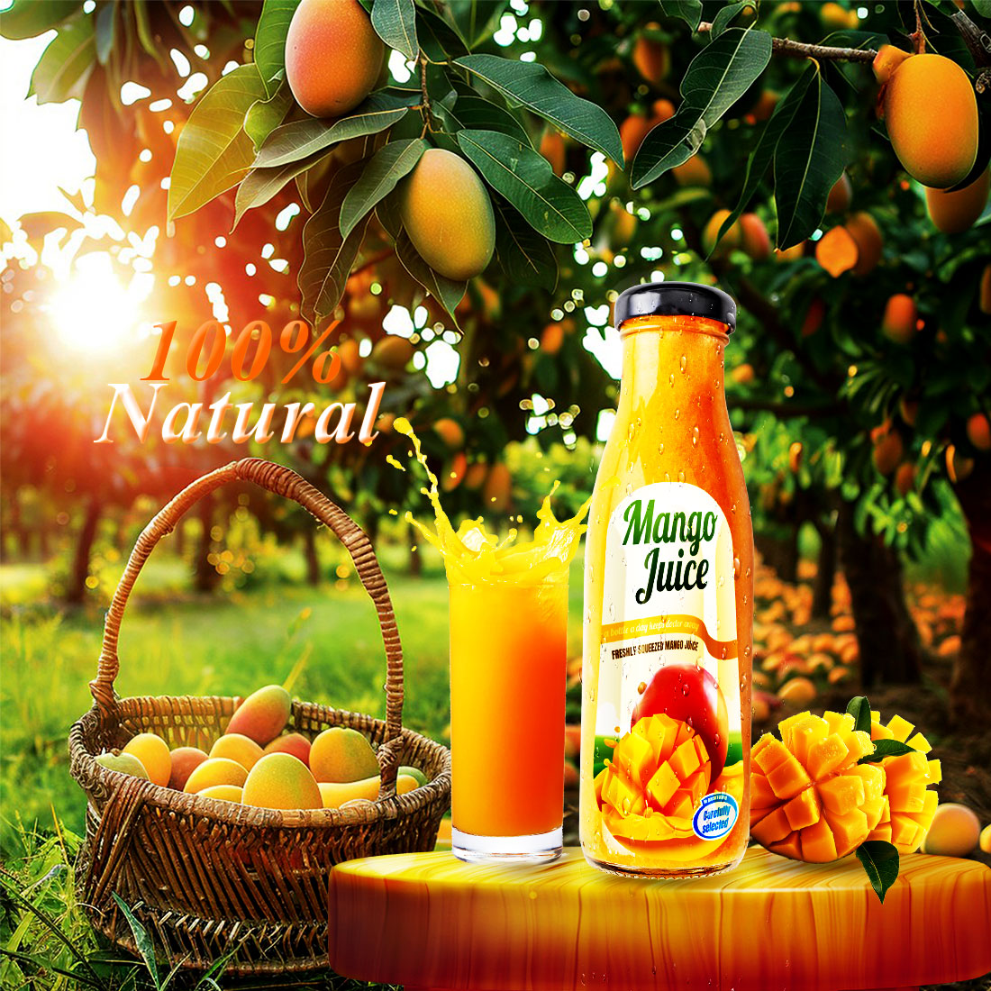 Mango Juice Promotional Design cover image.