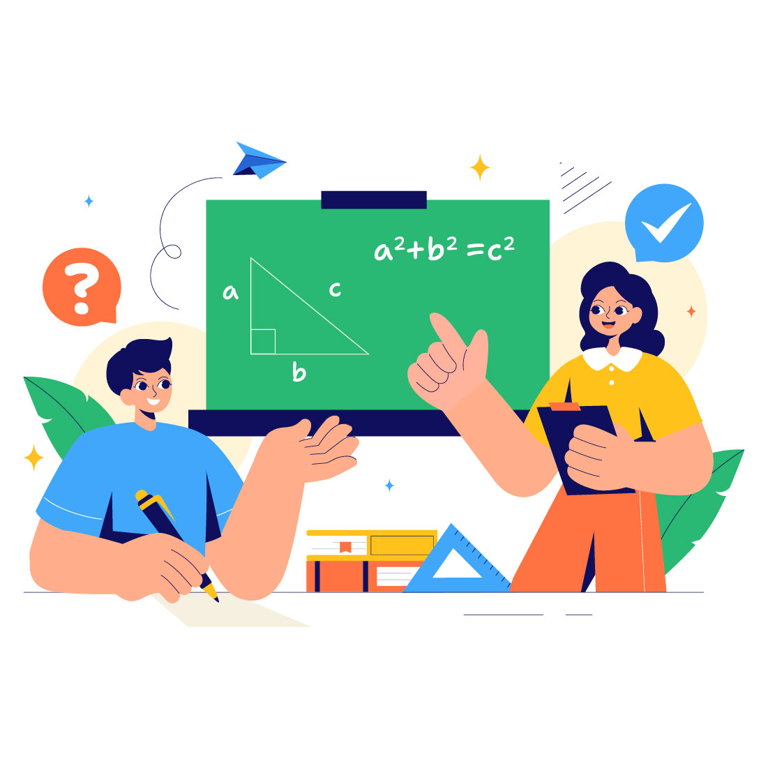 9 Mathematics Learning Illustration preview image.