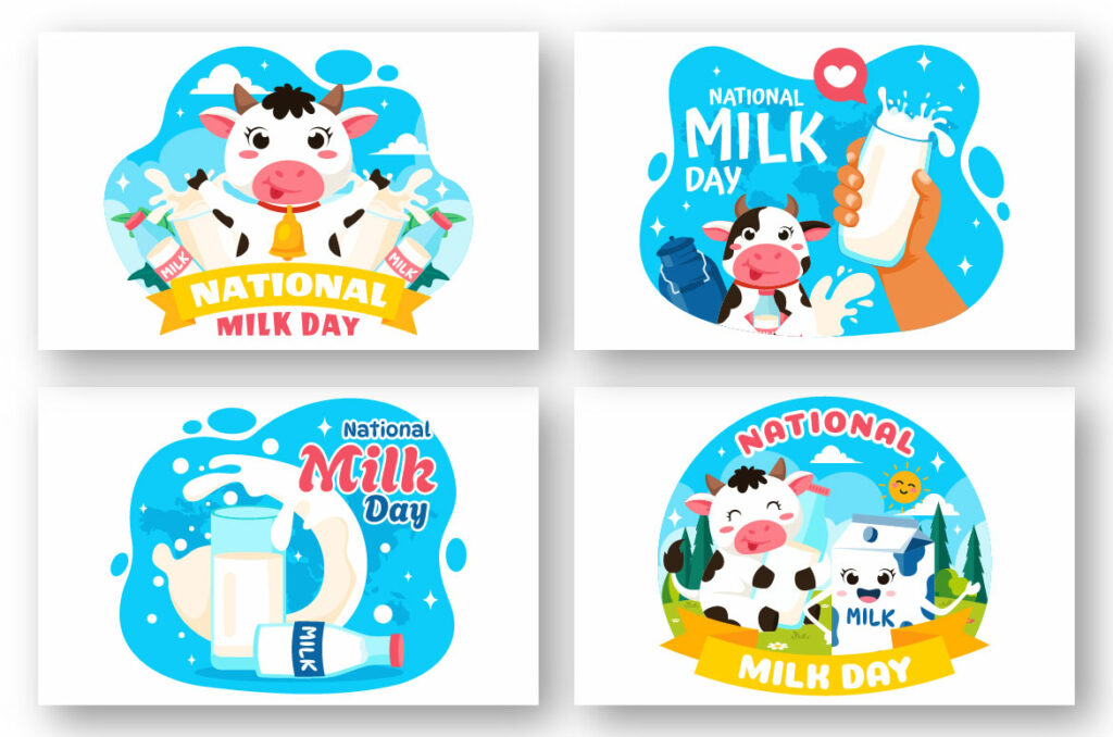 10 National Milk Day Illustration MasterBundles