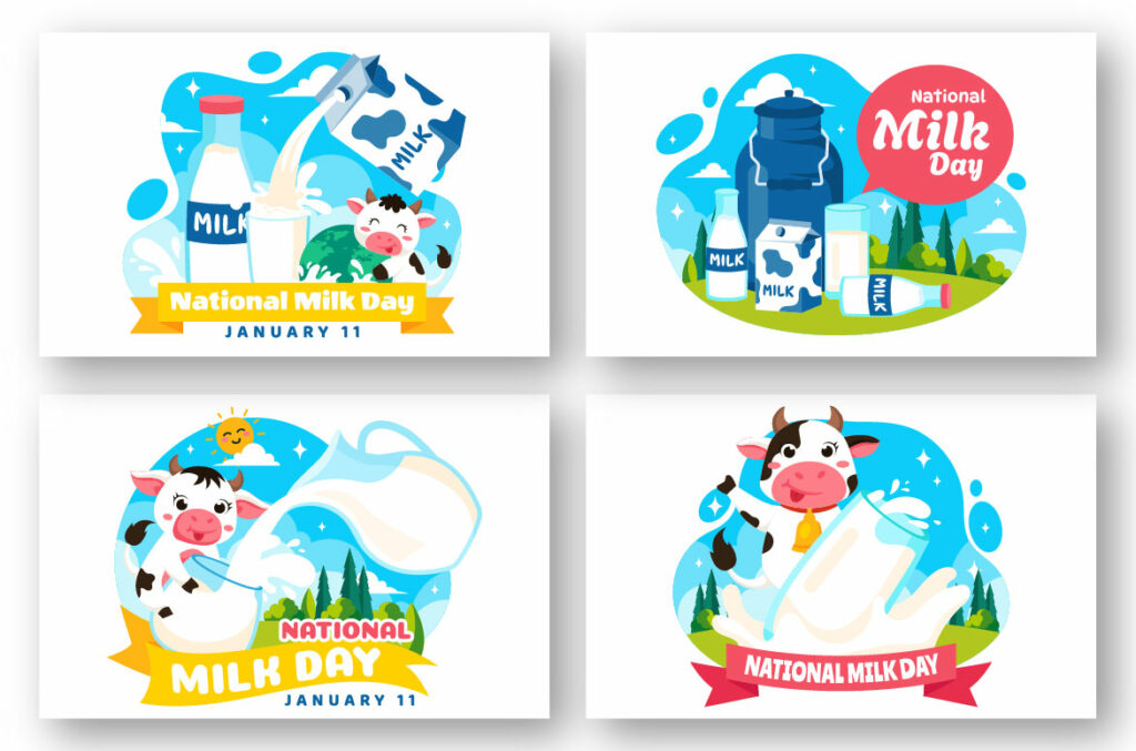 10 National Milk Day Illustration MasterBundles