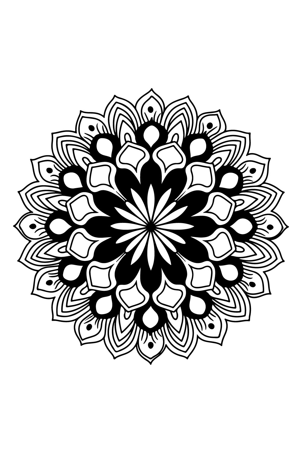 Mandala Design pinterest preview image.