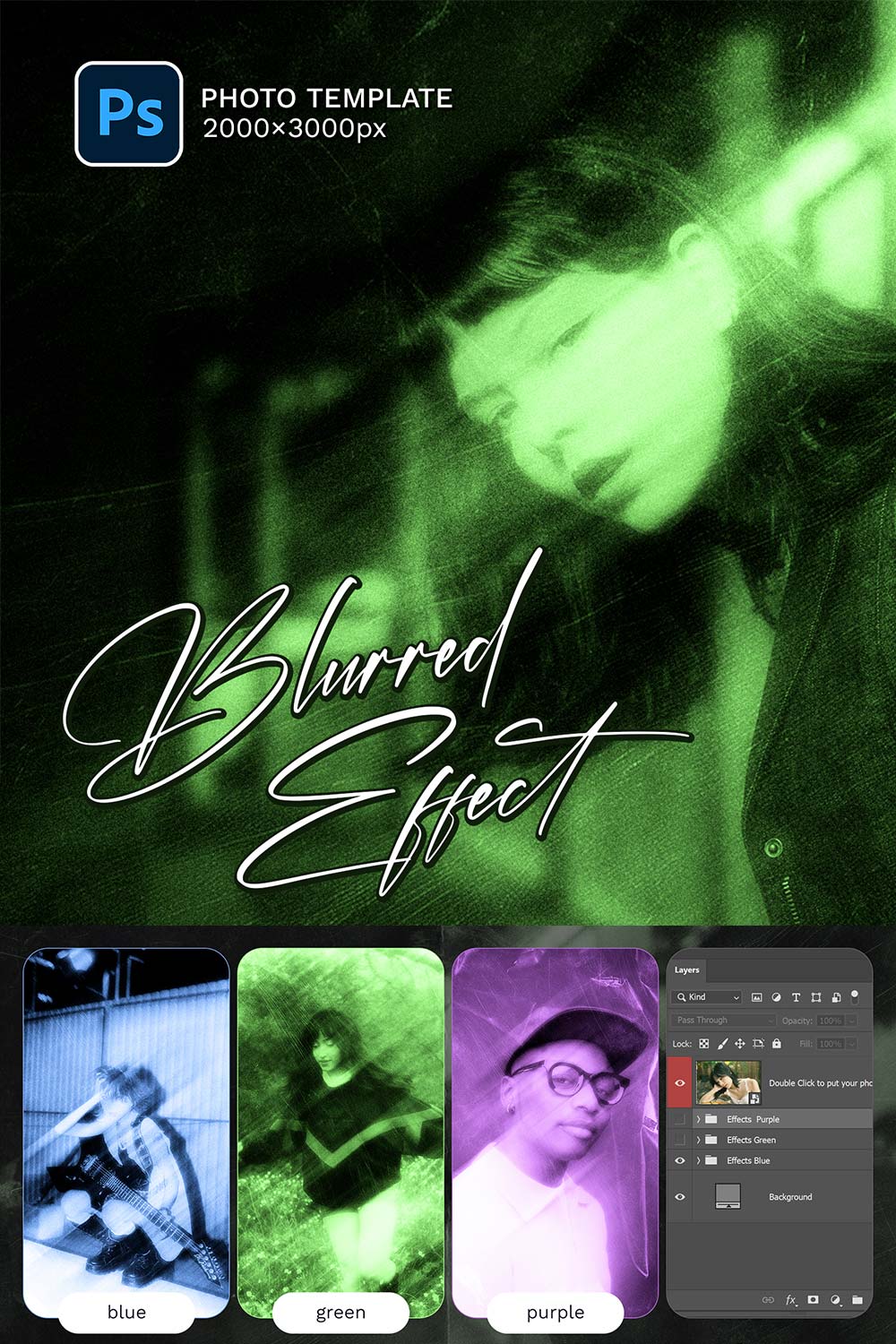 Blurred Photo Effect pinterest preview image.