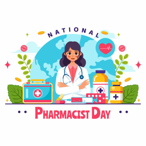 10 World Pharmacists Day Illustration cover image.