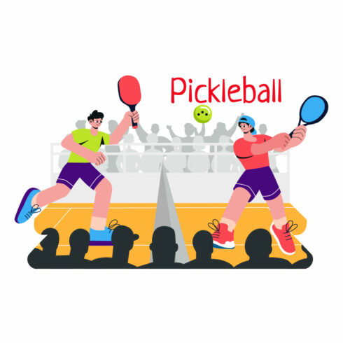 9 Pickleball Game Sport Illustration cover image.