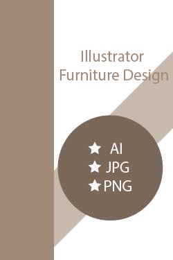 Illustrator furniture design pinterest preview image.