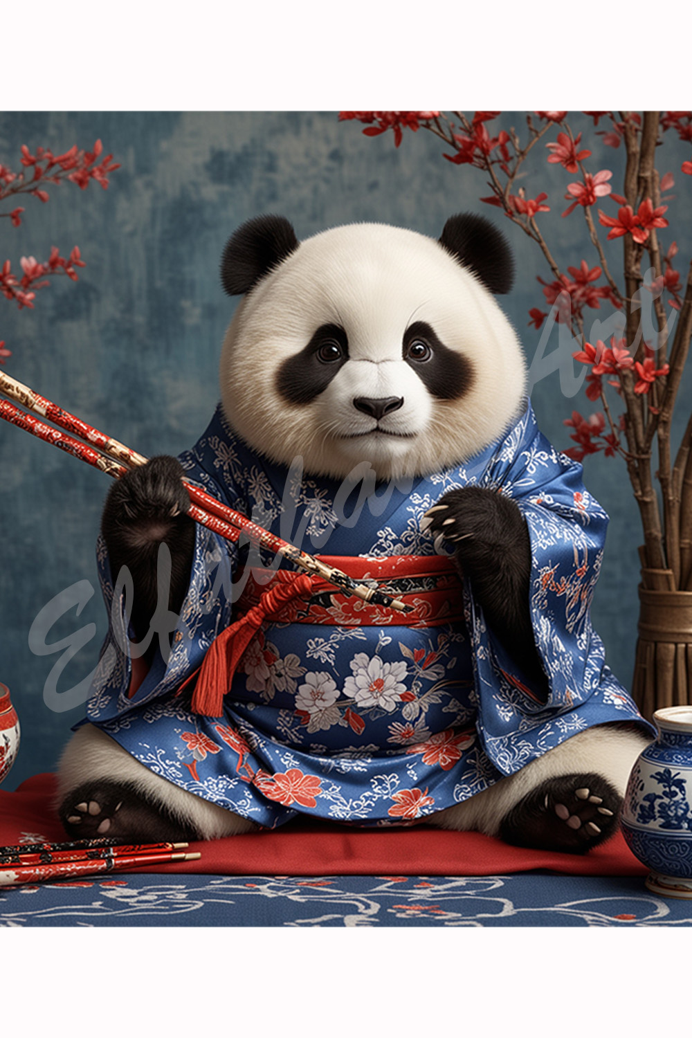 2-Digital Image Picture Photo Artwork Wallpaper Background Desktop Funny Panda AI pinterest preview image.