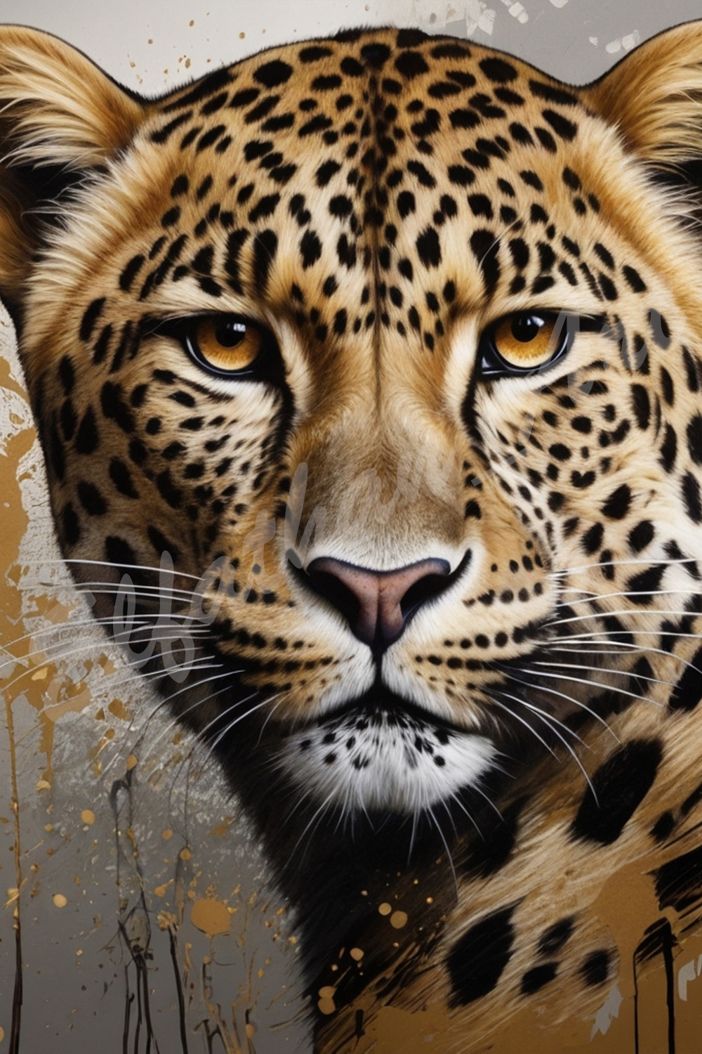 4-Digital Image Picture Photo Artwork Wallpaper Background Desktop Leopard AI pinterest preview image.