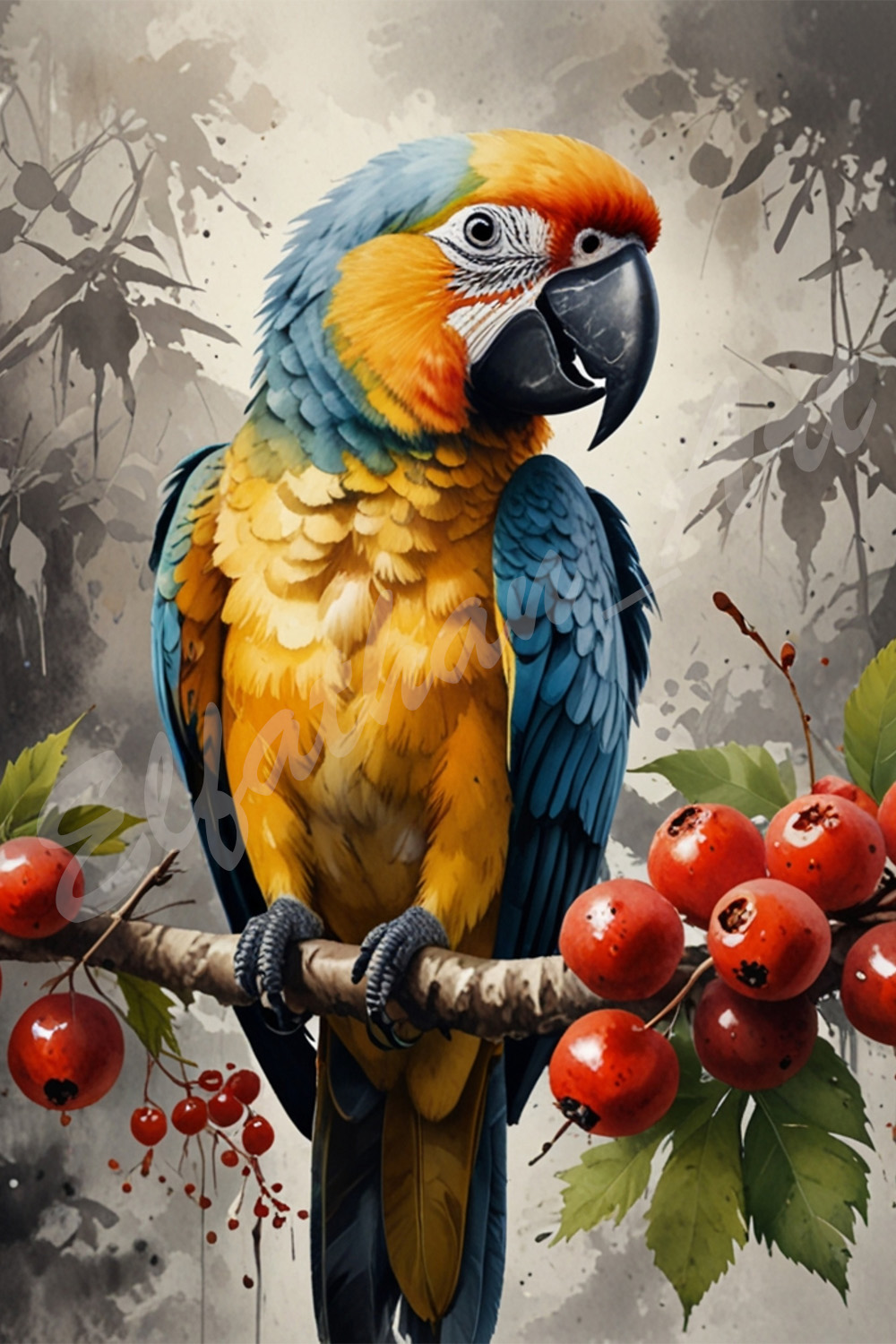 4-Digital Image Picture Photo Artwork Wallpaper Background Desktop Parrot and lhycee AI pinterest preview image.