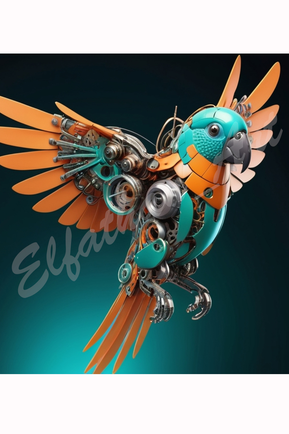 4-Digital Image Picture Photo Artwork Wallpaper Background Desktop Parrot Robotic AI pinterest preview image.