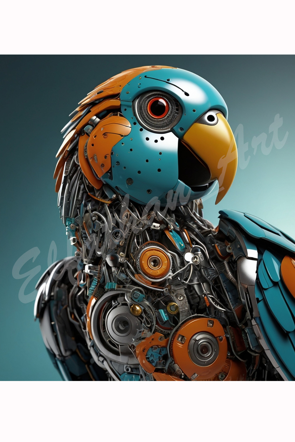 4-Digital Image Picture Photo Artwork Wallpaper Background Desktop Parrot Robotic AI pinterest preview image.