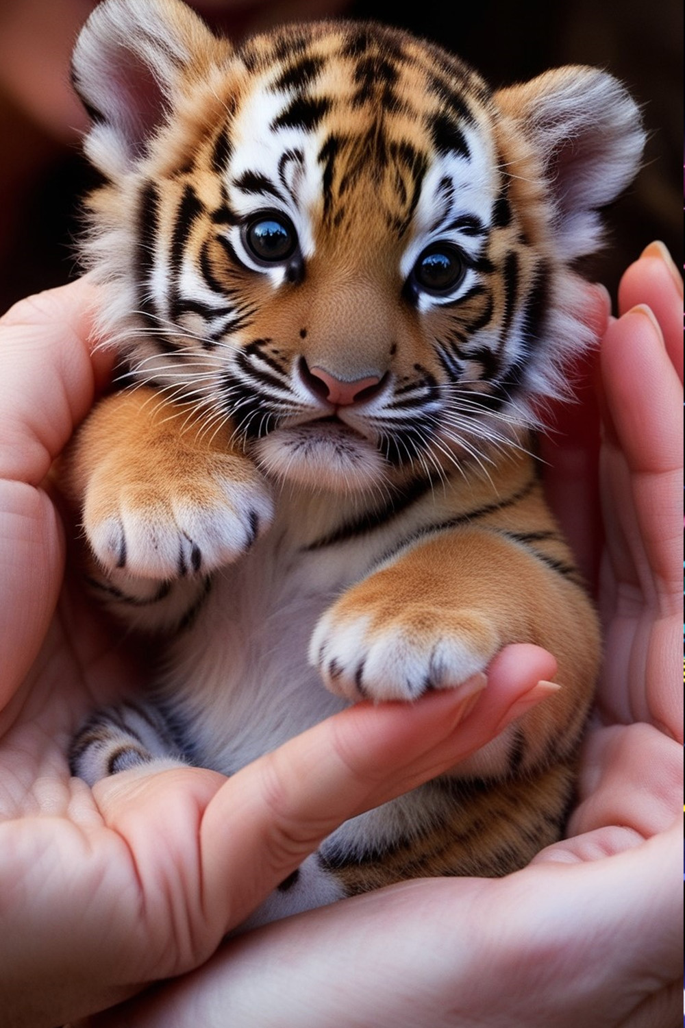 2-Digital Image Picture Photo Pic Wallpaper Background Baby Tiger AI pinterest preview image.