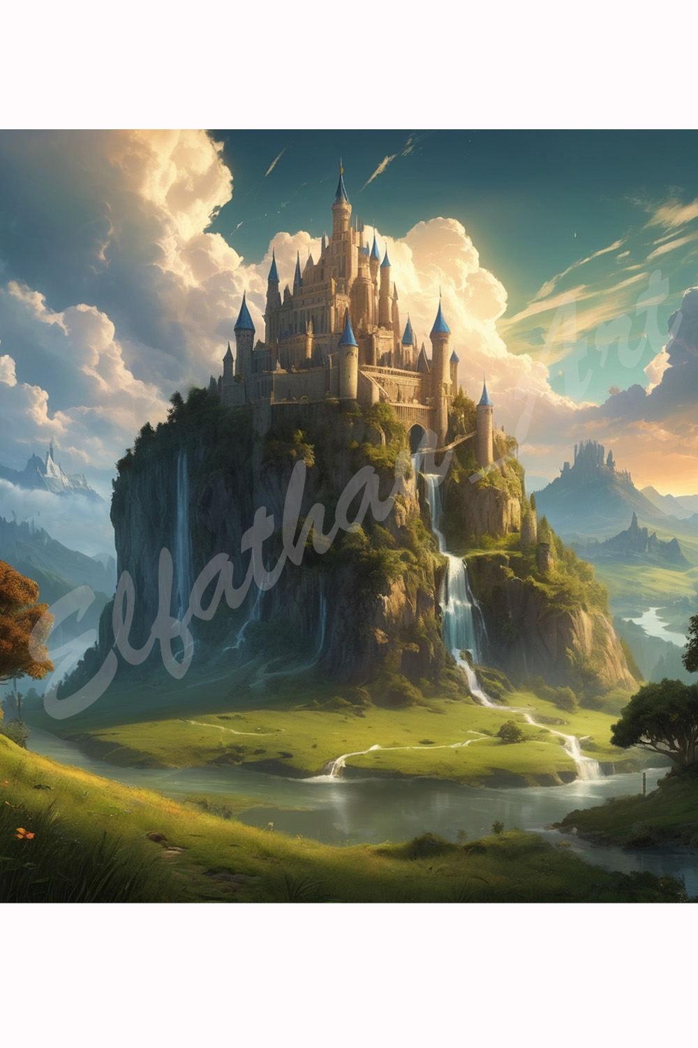 4-Digital Image Picture Photo Artwork Wallpaper Background Desktop Castle Kingdom AI pinterest preview image.