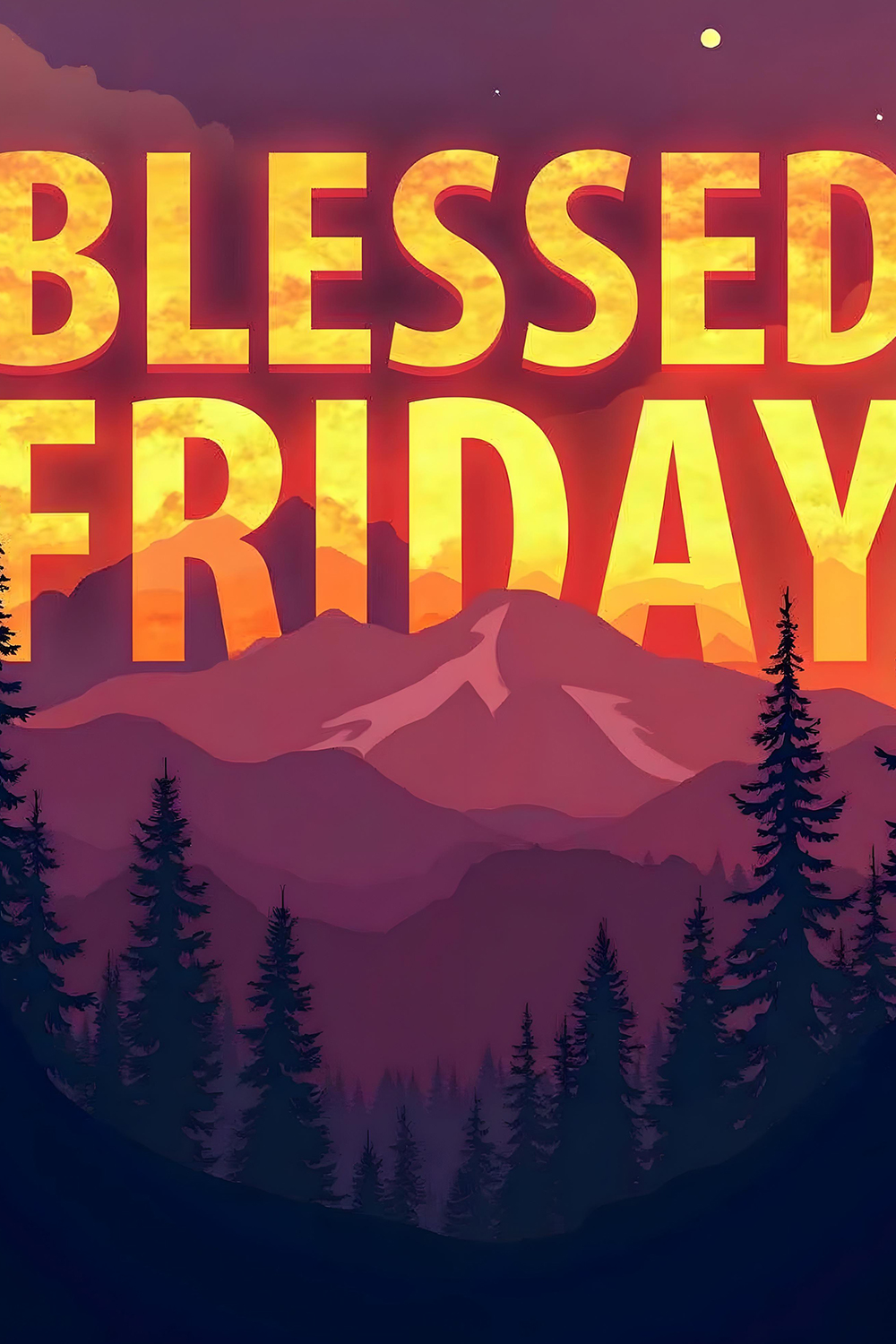 9 Best Blessed Friday T-Shirt Designs with Bold Typography and Nature Elements pinterest preview image.