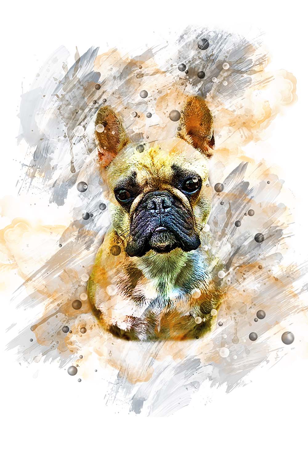 Pets Brush Stroke Photoshop Action pinterest preview image.