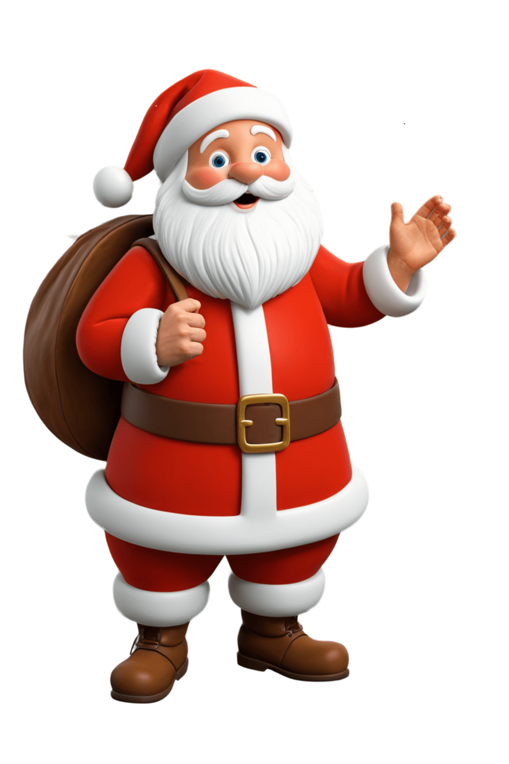 Festive Santa Claus Stickers Bundle pinterest preview image.