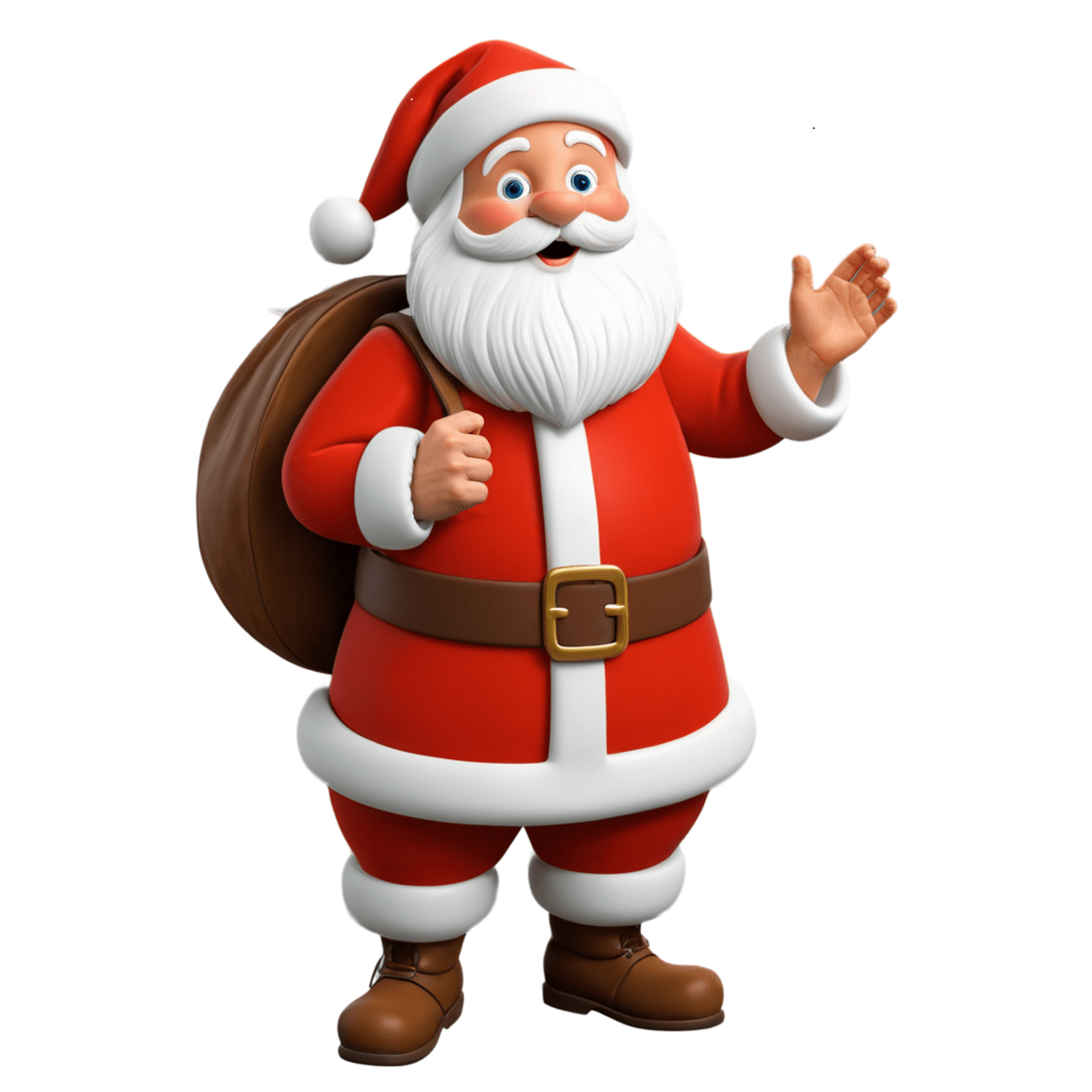 Festive Santa Claus Stickers Bundle preview image.