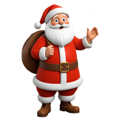 Festive Santa Claus Stickers Bundle cover image.