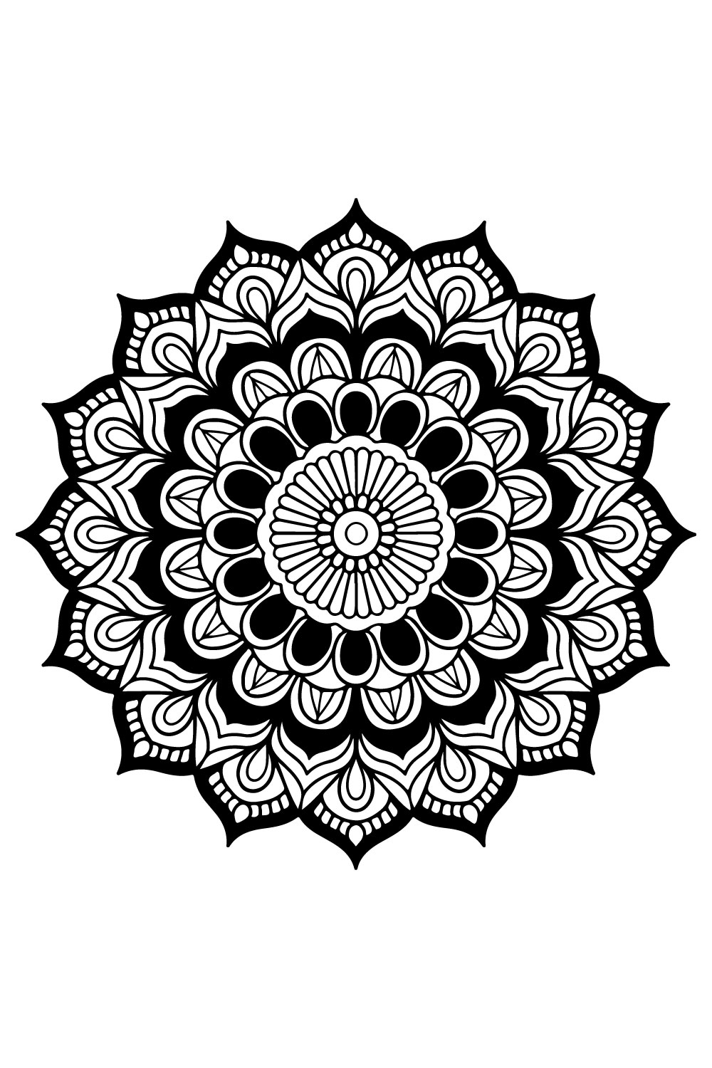 Mandala Design pinterest preview image.