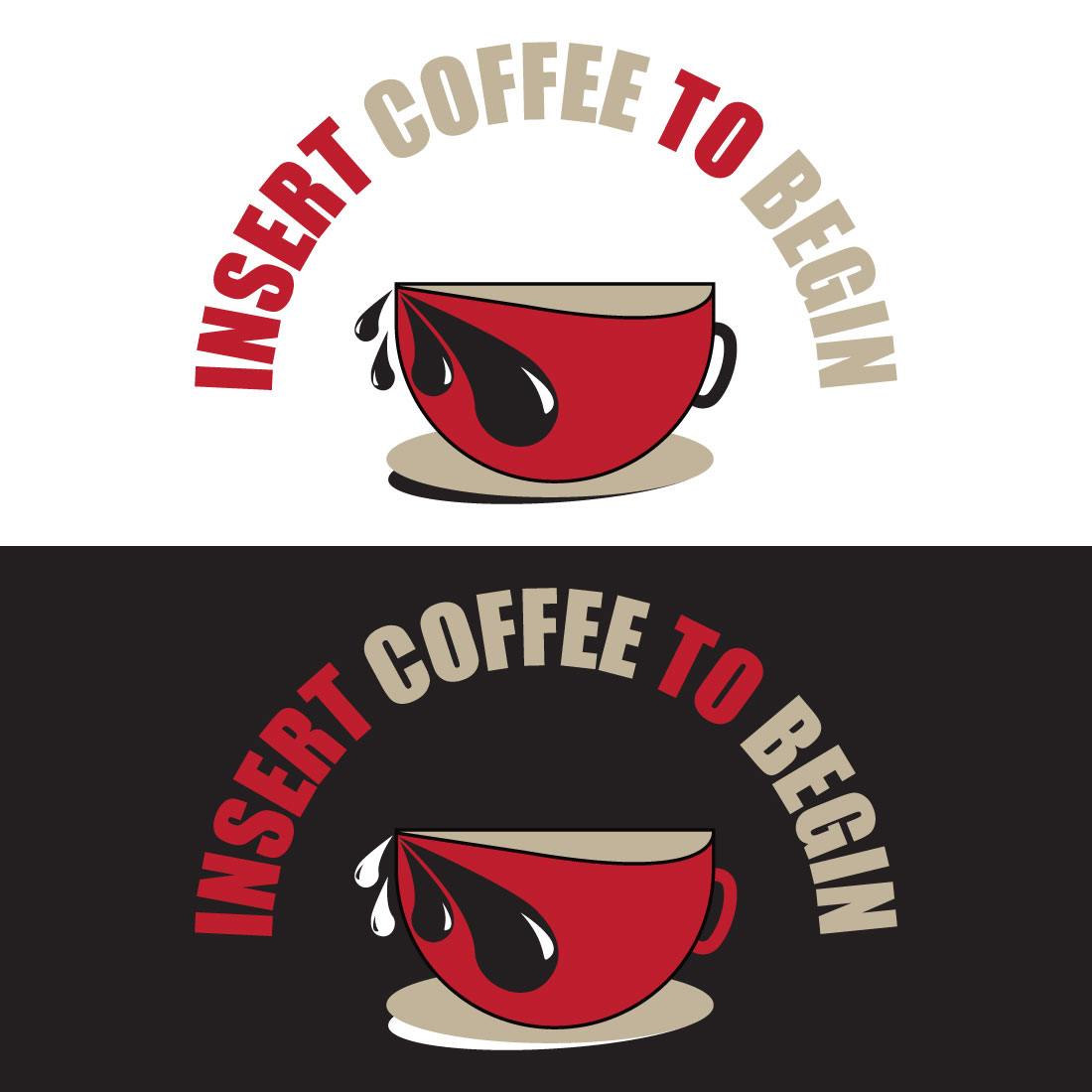 COFFEE TSHIRT DESIGN preview image.