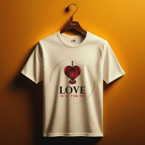 LOVE IS IN THE AIR TSHIRT DESIGN cover image.