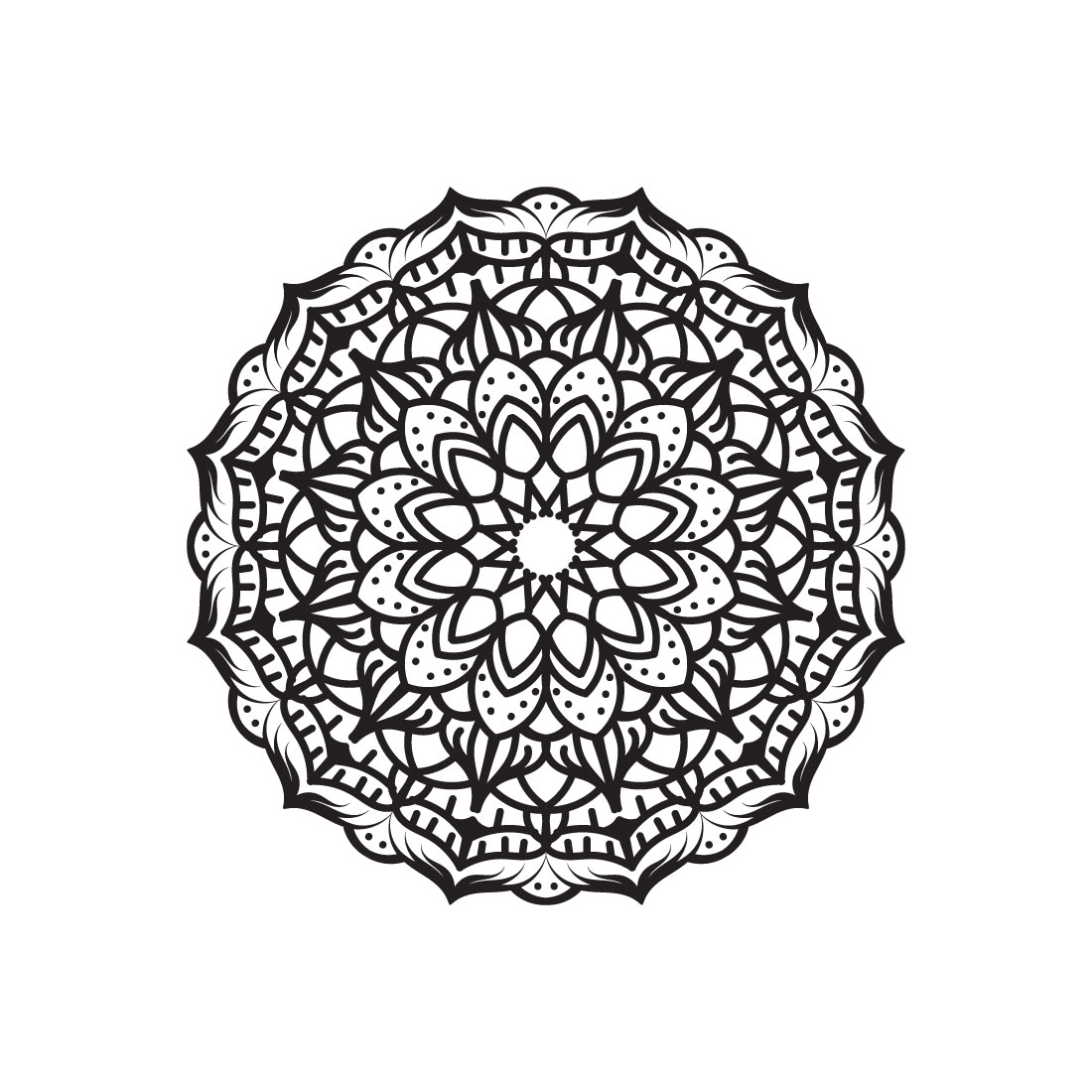 Mandala art design preview image.