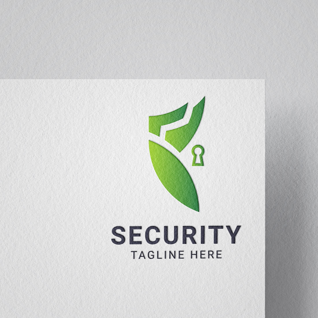 Organic and natural security shield logo template cover image.