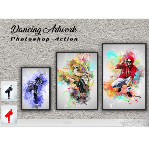 Dancing Artwork Photoshop Action cover image.