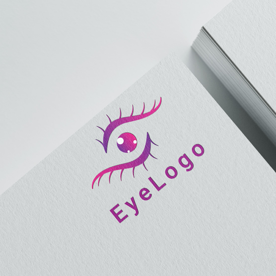 Eye logo icon design for medical and eyecare clinics preview image.