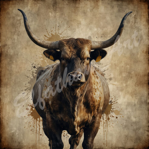 4-Digital Image Picture Photo Artwork Wallpaper Background Desktop Bull AI cover image.