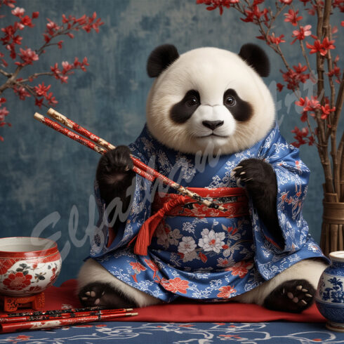 2-Digital Image Picture Photo Artwork Wallpaper Background Desktop Funny Panda AI cover image.