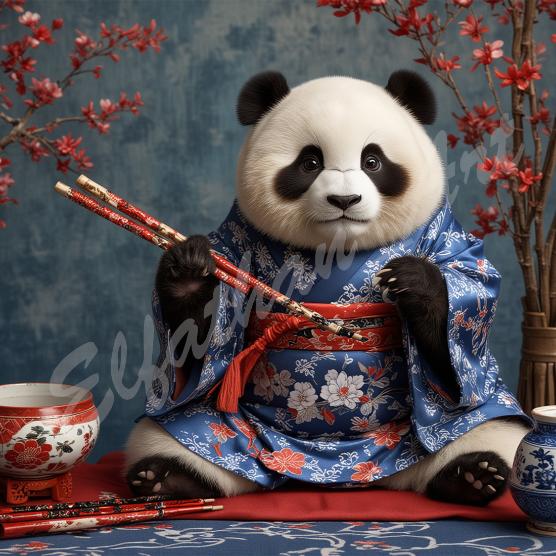 2-Digital Image Picture Photo Artwork Wallpaper Background Desktop Funny Panda AI cover image.