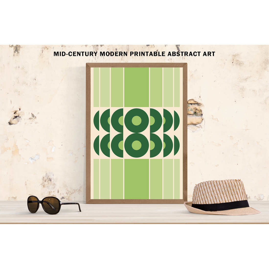 Green Mid-Century Abstract Art cover image.