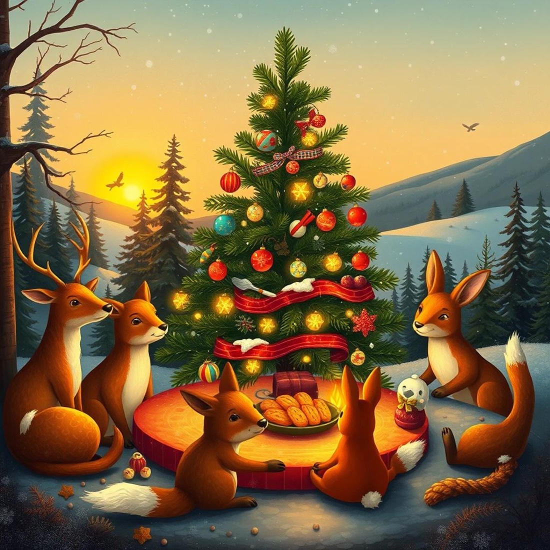 Snowy Woodland Christmas Feast cover image.