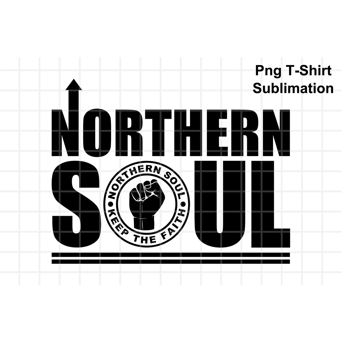 Northern Soul - Keep the Faith - Black preview image.