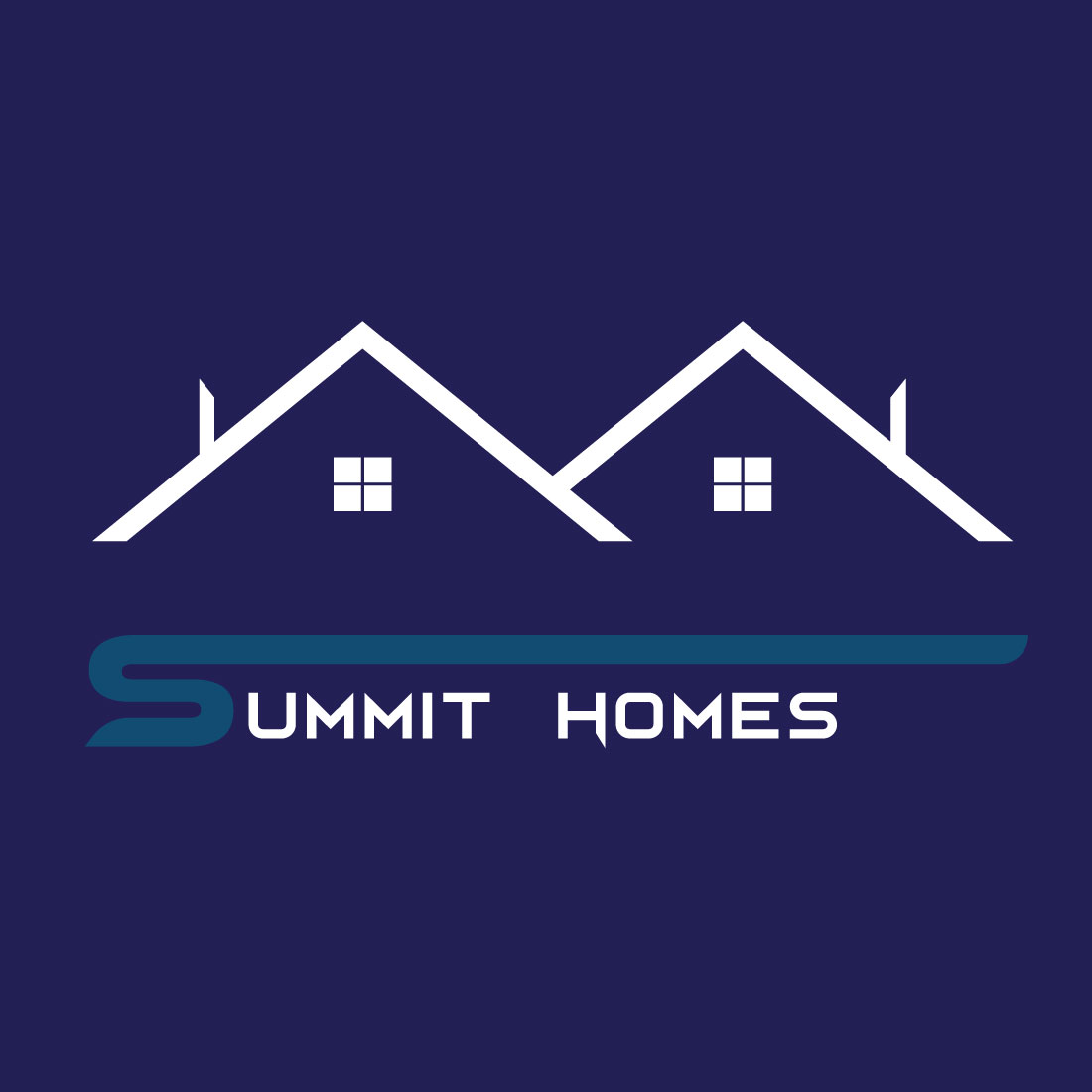 Summit Home logo design preview image.