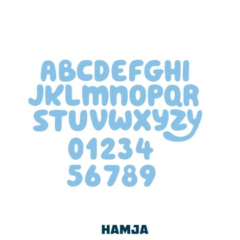 Bluey Font SVG, Bluey Font OTF, Bluey letters SVG, Bluey Alphabet SVG, Bluey Svg Cricut, Bluey svg birthday cover image.