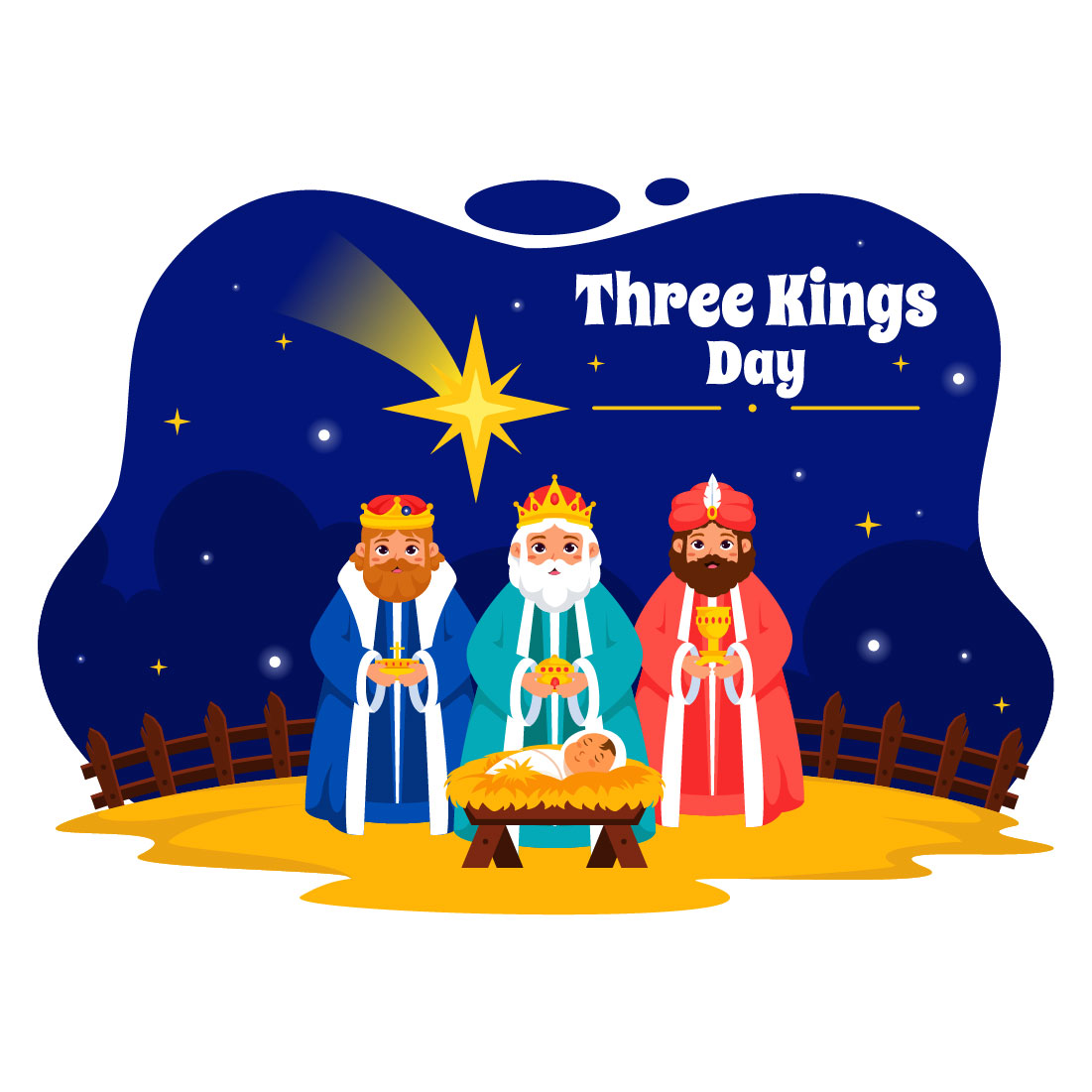 11 Three Kings Day Illustration preview image.