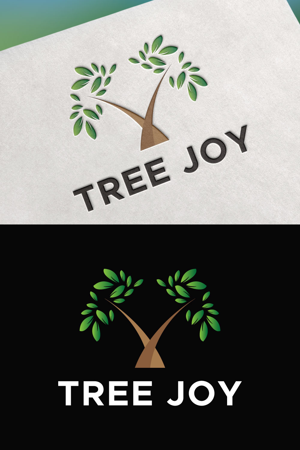 Tree Joy Logo Design – Nature-Inspired and Versatile pinterest preview image.