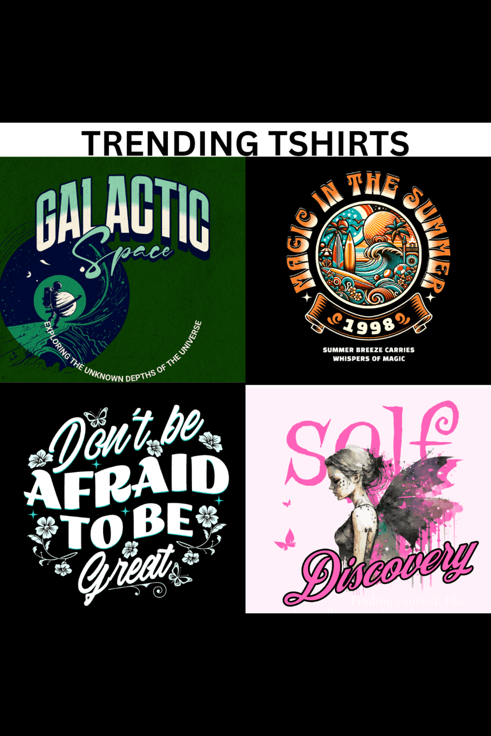 Trending Tshirts pinterest preview image.