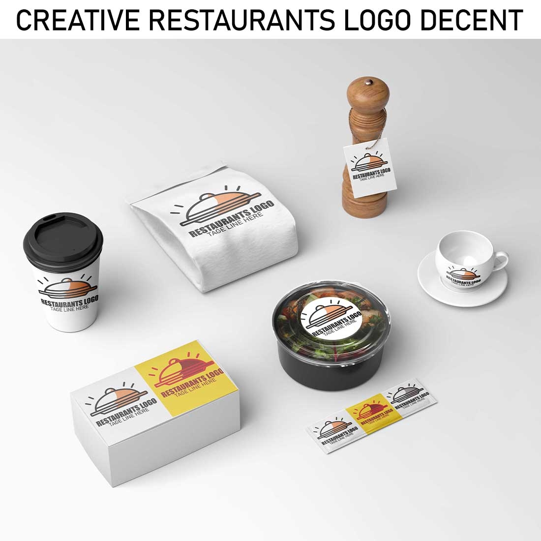 Versatile Logo Design for Culinary Excellence: Four Unique Color Variations cover image.