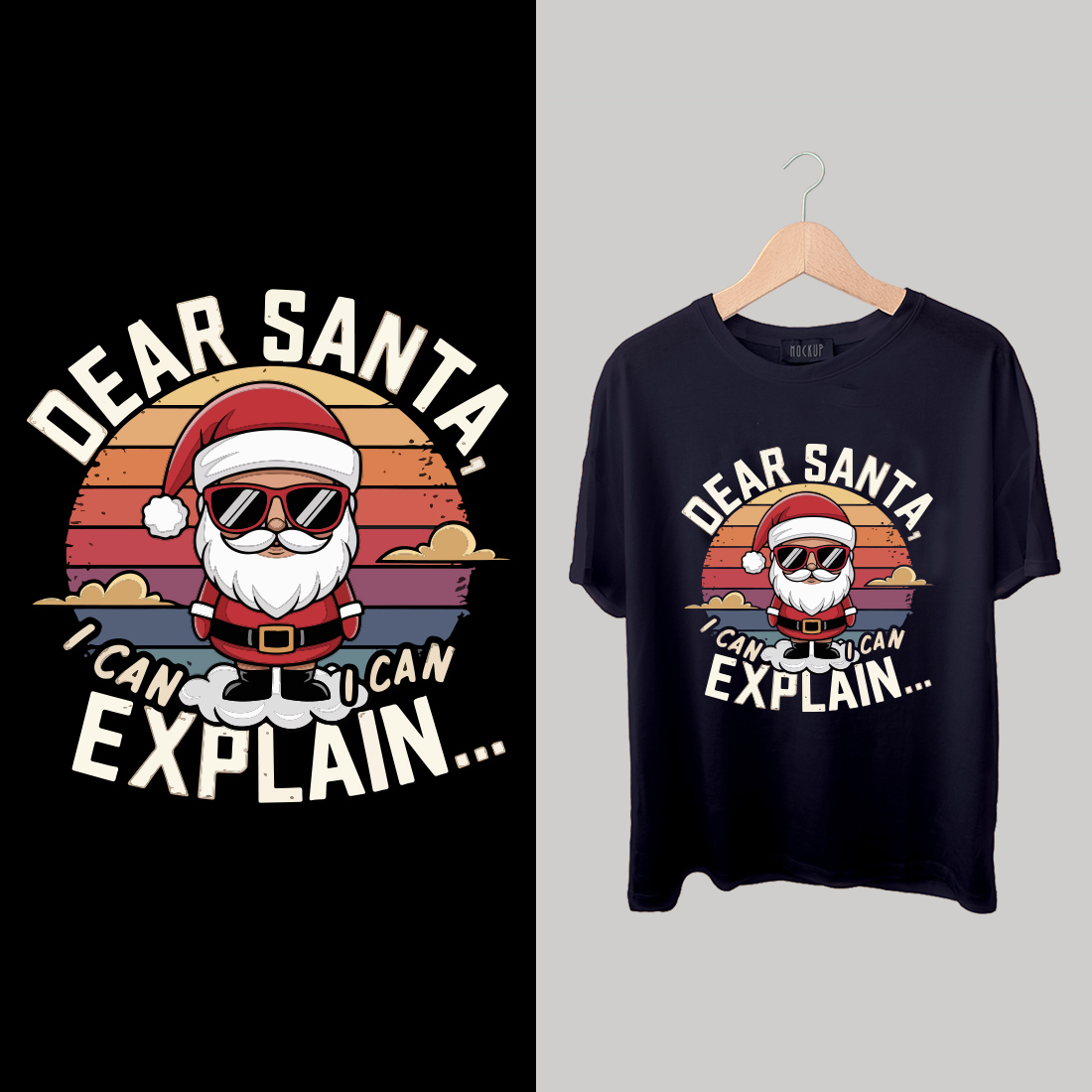 Christmas T-Shirt Design cover image.