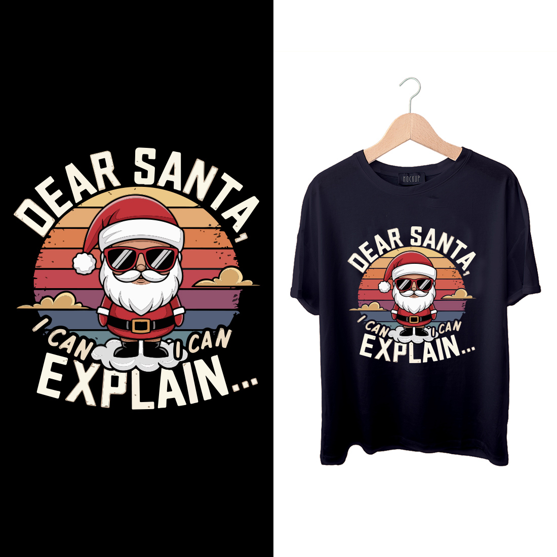 Christmas T-Shirt Design preview image.