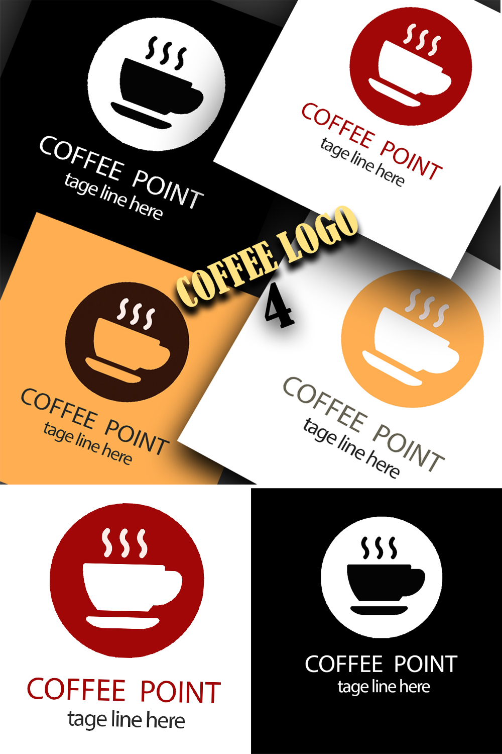 Coffee Logo Collection pinterest preview image.