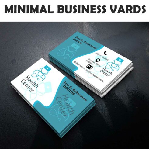 DOCTOR CARD Business Card minimal creative cover image.