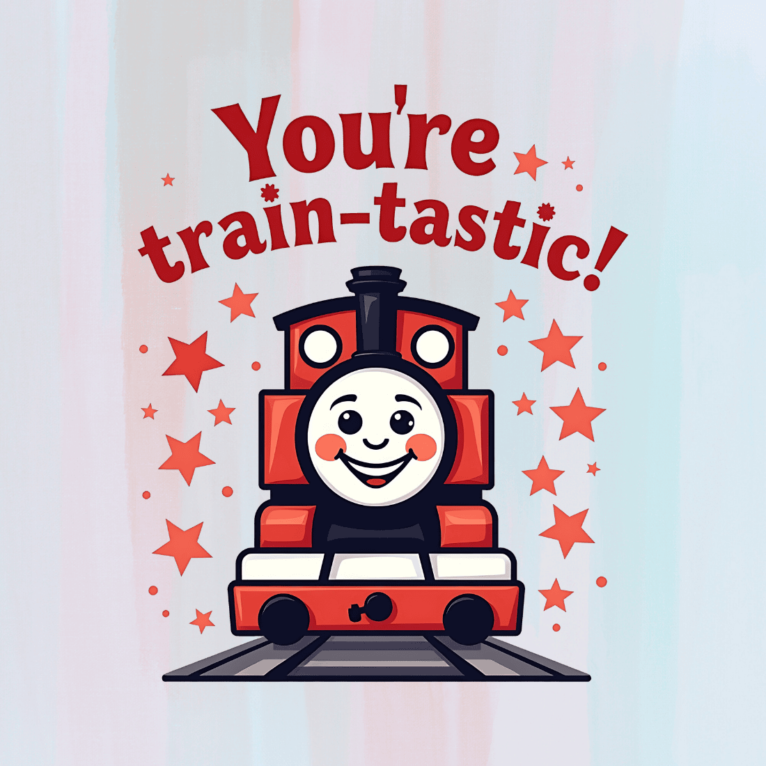 Happy Train for Kids T-Shirt Design Bundle preview image.