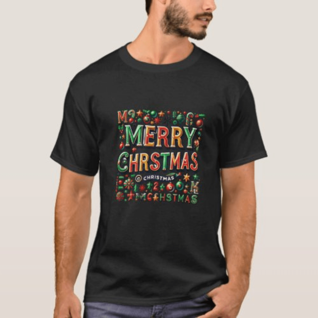 Merry Christmas T-Shirt – Spread Holiday Cheer in Style preview image.