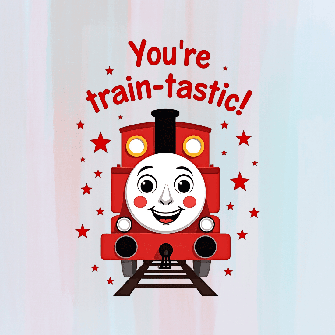 Cute Train T-Shirt Design Bundle preview image.